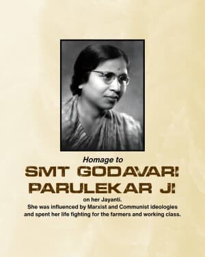 Godavari Parulekar Jayanti flyer