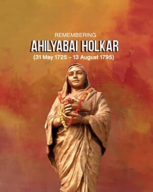 Ahilyabai Holkar Punyatithi poster