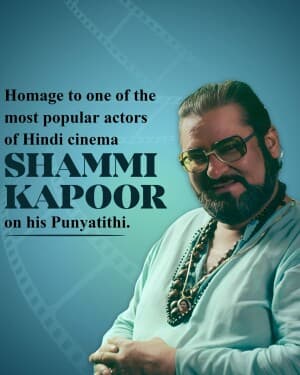 Shammi Kapoor Punyatithi graphic