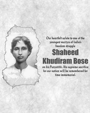 Khudiram Bose Punyatithi post