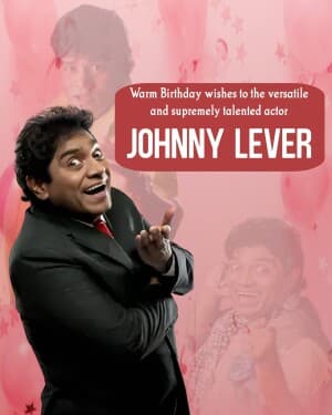 Johnny Lever Birthday banner