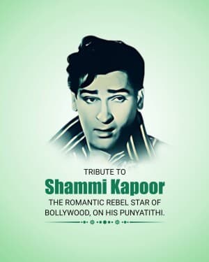 Shammi Kapoor Punyatithi banner