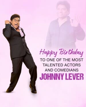 Johnny Lever Birthday event poster