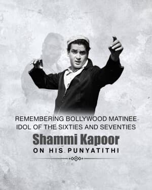 Shammi Kapoor Punyatithi flyer