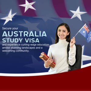 Student Visa marketing poster