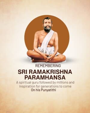 Sri Ramakrishna Punyatithi graphic