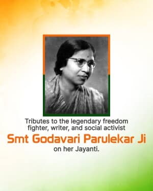 Godavari Parulekar Jayanti event poster