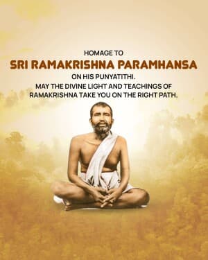 Sri Ramakrishna Punyatithi poster