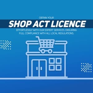 Shop Act Licence banner