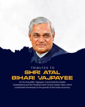 Atal Bihari Vajpayee Punyatithi event poster