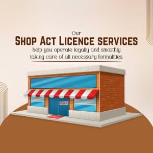 Shop Act Licence flyer