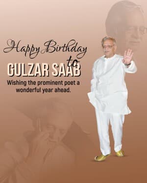 Gulzar Birthday graphic