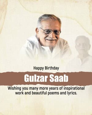 Gulzar Birthday video