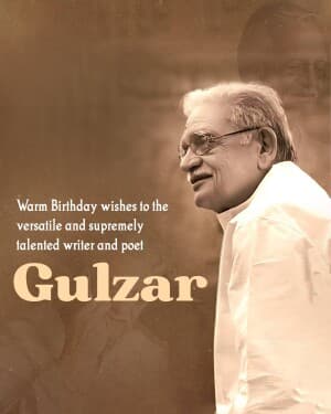Gulzar Birthday image