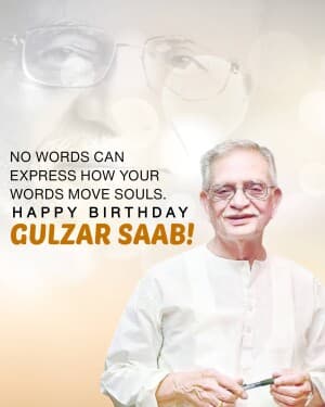 Gulzar Birthday poster