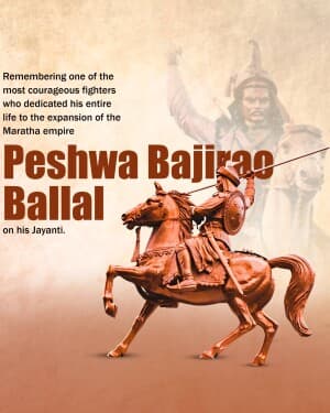 Baji Rao I Jayanti event poster