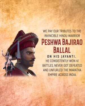 Baji Rao I Jayanti post