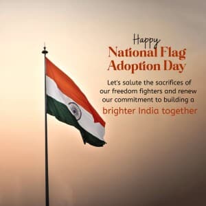 National Flag Adoption Day event poster