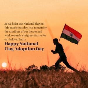 National Flag Adoption Day poster