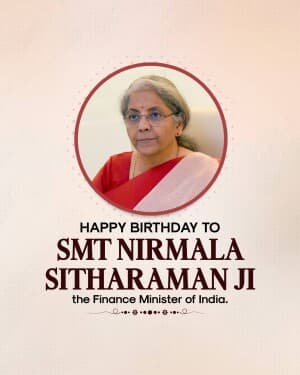 Nirmala Sitharaman Birthday video