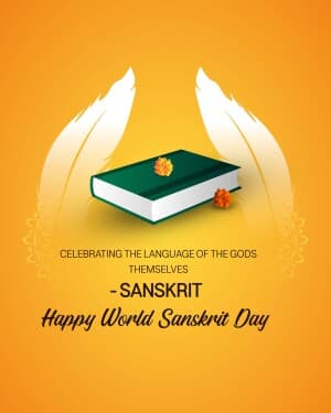 World Sanskrit Day poster