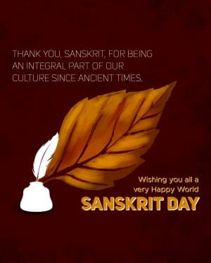 World Sanskrit Day image