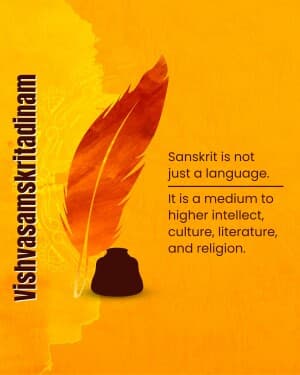 World Sanskrit Day graphic