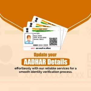 Aadhar Card flyer