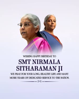 Nirmala Sitharaman Birthday post