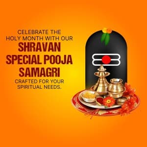 Shravan Special Pooja Samagri flyer