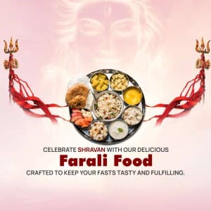 Shravan Special Farali Food flyer