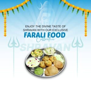 Shravan Special Farali Food event poster