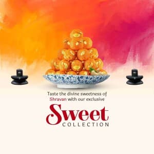 Shravan Sweets event poster