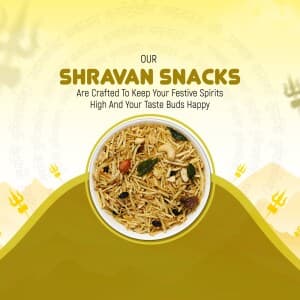 Shravan Snacks event poster