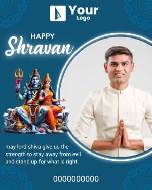 Shravan  Wishes Templets Instagram banner