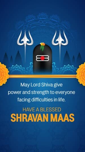 Shravan Maas  Insta Story banner