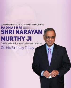 Narayana Murthy Birthday post