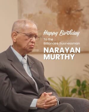 Narayana Murthy Birthday graphic