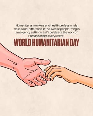 World Humanitarian Day poster