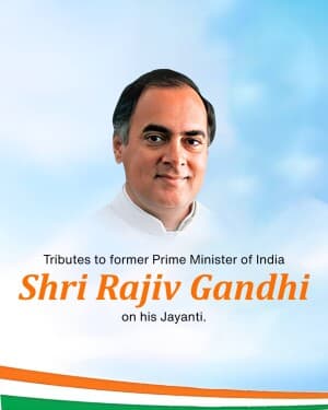 Rajiv Gandhi Jayanti graphic