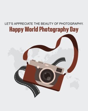 World Photography Day event poster