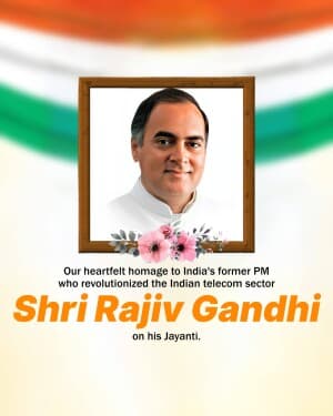 Rajiv Gandhi Jayanti image