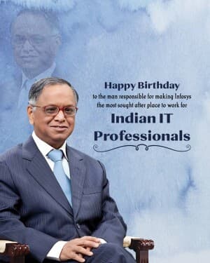 Narayana Murthy Birthday flyer