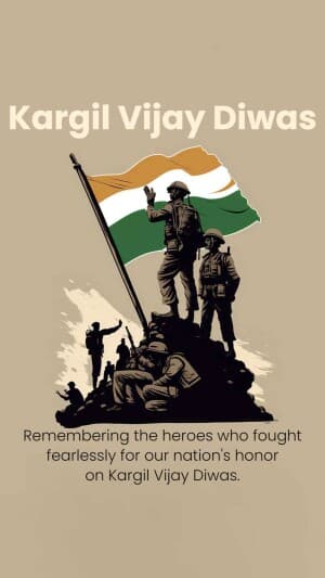 Kargil Vijay Diwas Insta Story Facebook Poster