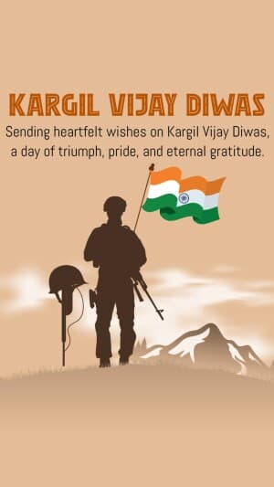 Kargil Vijay Diwas Insta Story creative image