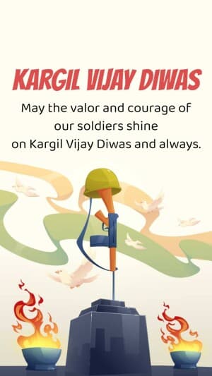 Kargil Vijay Diwas Insta Story marketing flyer