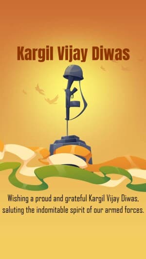 Kargil Vijay Diwas Insta Story Social Media poster