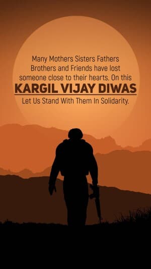 Kargil Vijay Diwas Insta Story banner