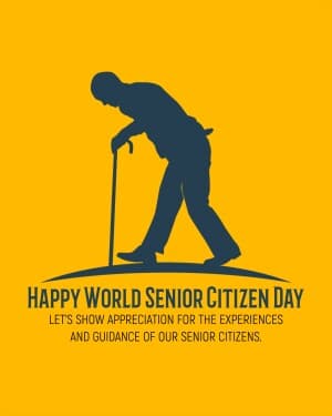 World Senior Citizen’s Day flyer