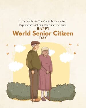 World Senior Citizen’s Day event poster